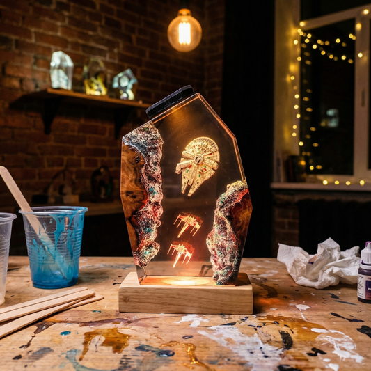 The Fleet — Epoxy Resin Crystal Nightlight with LED Base